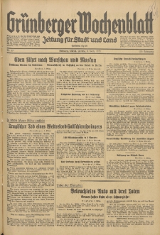 Grünberger Wochenblatt: Zeitung für Stadt und Land, No. 57. (8. März 1935)