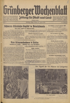 Grünberger Wochenblatt: Zeitung für Stadt und Land, No. 26. (31. Januar 1936)