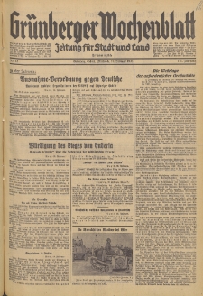 Grünberger Wochenblatt: Zeitung für Stadt und Land, No. 42. (19. Februar 1936)