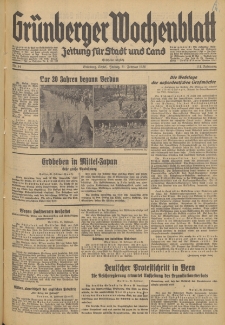 Grünberger Wochenblatt: Zeitung für Stadt und Land, No. 44. (21. Februar 1936)