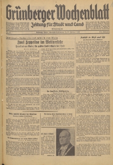 Gr&uuml;nberger Wochenblatt: Zeitung f&uuml;r Stadt und Land, No. 45. (22./23. Februar 1936)