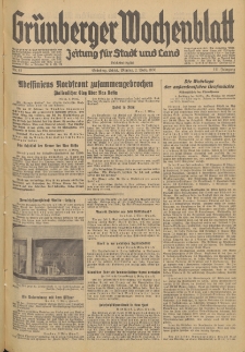 Grünberger Wochenblatt: Zeitung für Stadt und Land, No. 52. (2. März 1936)