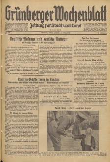 Grünberger Wochenblatt: Zeitung für Stadt und Land, No. 62. (13. März 1936)