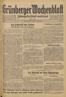 Grünberger Wochenblatt: Zeitung für Stadt und Land, No. 68. (20. März 1936)