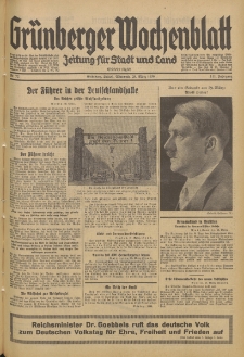 Grünberger Wochenblatt: Zeitung für Stadt und Land, No. 72. (25. März 1936)