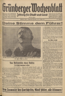 Grünberger Wochenblatt: Zeitung für Stadt und Land, No. 75. (28./29. März 1936)