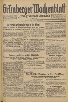 Grünberger Wochenblatt: Zeitung für Stadt und Land, No. 82. (6. April 1936)