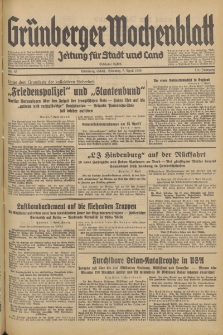 Grünberger Wochenblatt: Zeitung für Stadt und Land, No. 83. (7. April 1936)