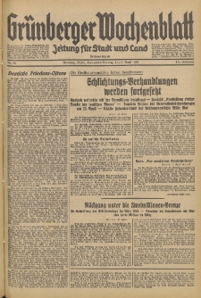 Grünberger Wochenblatt: Zeitung für Stadt und Land, No. 86. (11./12. April 1936)