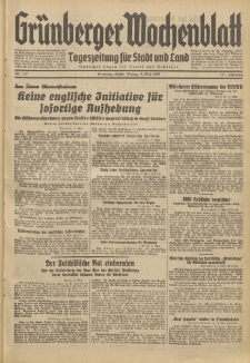 Grünberger Wochenblatt: Tageszeitung für Stadt und Land, No. 107. (8. Mai 1936)