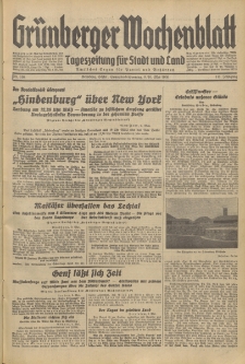 Grünberger Wochenblatt: Tageszeitung für Stadt und Land, No. 108. (9./10. Mai 1936)
