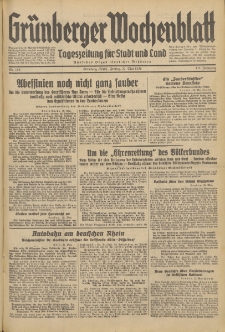 Grünberger Wochenblatt: Tageszeitung für Stadt und Land, No. 118. (22. Mai 1936)