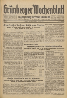 Grünberger Wochenblatt: Tageszeitung für Stadt und Land, No. 123. (28. Mai 1936)