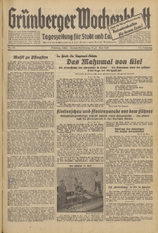 Gr&uuml;nberger Wochenblatt: Tageszeitung f&uuml;r Stadt und Land, No. 125. (30./31. Mai 1936)