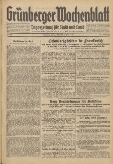 Gr&uuml;nberger Wochenblatt: Tageszeitung f&uuml;r Stadt und Land, No. 127. (3. Juni 1936)