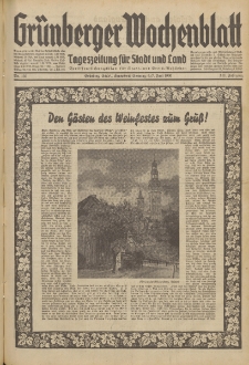 Grünberger Wochenblatt: Tageszeitung für Stadt und Land, No. 130. (6./7. Juni 1936)