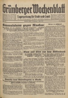 Grünberger Wochenblatt: Tageszeitung für Stadt und Land, No. 152. (2. Juli 1936)