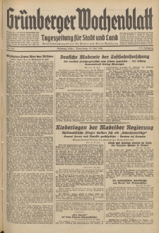 Grünberger Wochenblatt: Tageszeitung für Stadt und Land, No. 176. (30. Juli 1936)