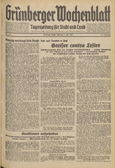 Grünberger Wochenblatt: Tageszeitung für Stadt und Land, No. 155. (6. Juli 1936)