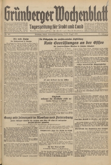 Grünberger Wochenblatt: Tageszeitung für Stadt und Land, No. 196. (22./23. August 1936)