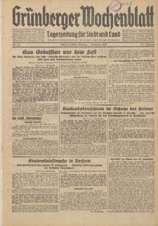 Grünberger Wochenblatt: Tageszeitung für Stadt und Land, No. 204. (1. September 1936)