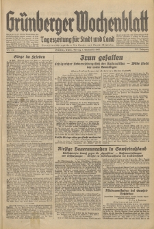 Grünberger Wochenblatt: Tageszeitung für Stadt und Land, No. 207. (4. September 1936)