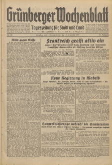 Grünberger Wochenblatt: Tageszeitung für Stadt und Land, No. 208. (5./6. September 1936)