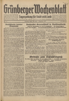 Grünberger Wochenblatt: Tageszeitung für Stadt und Land, No. 217. (16. September 1936)