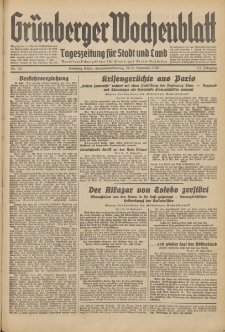 Grünberger Wochenblatt: Tageszeitung für Stadt und Land, No. 220. (19./20. September 1936)