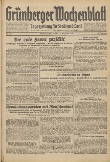 Grünberger Wochenblatt: Tageszeitung für Stadt und Land, No. 221. (21. September 1936)