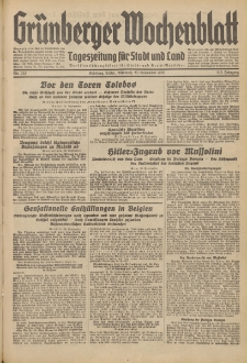 Grünberger Wochenblatt: Tageszeitung für Stadt und Land, No. 223. (23. September 1936)