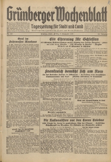 Grünberger Wochenblatt: Tageszeitung für Stadt und Land, No. 225. (25. September 1936)