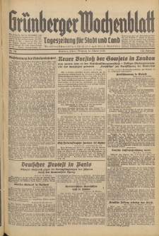 Grünberger Wochenblatt: Tageszeitung für Stadt und Land, No. 241. (14. Oktober 1936)