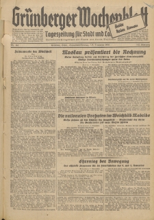 Grünberger Wochenblatt: Tageszeitung für Stadt und Land, No. 262. (7./8. November 1936)