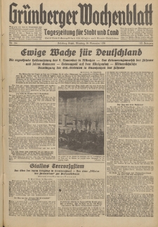 Grünberger Wochenblatt: Tageszeitung für Stadt und Land, No. 264. (10. November 1936)