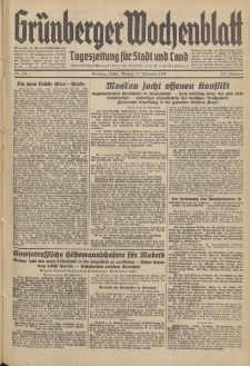 Grünberger Wochenblatt: Tageszeitung für Stadt und Land, No. 274. (23. November 1936)