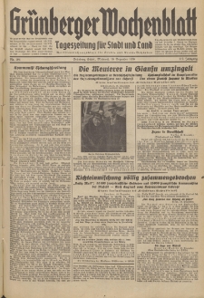 Gr&uuml;nberger Wochenblatt: Tageszeitung f&uuml;r Stadt und Land, No. 294. (16. Dezember 1936)