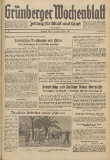 Grünberger Wochenblatt: Zeitung für Stadt und Land, No.69. (22. März 1935)