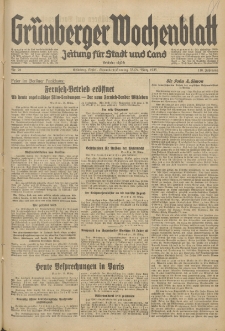 Grünberger Wochenblatt: Zeitung für Stadt und Land, No. 70. (22.-24. März 1935)