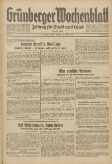 Grünberger Wochenblatt: Zeitung für Stadt und Land, No. 75. (29. März 1935)