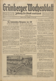 Grünberger Wochenblatt: Zeitung für Stadt und Land, No.89. (15. April 1935)