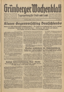 Grünberger Wochenblatt: Tageszeitung für Stadt und Land, No. 6. (8. Januar 1937)