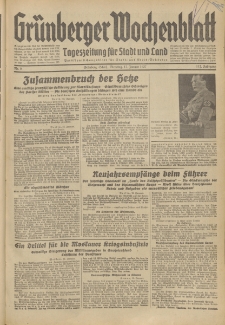 Grünberger Wochenblatt: Tageszeitung für Stadt und Land, No. 9. (12. Januar 1937)