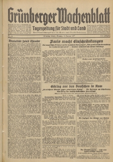 Grünberger Wochenblatt: Tageszeitung für Stadt und Land, No. 14. (18. Januar 1937)