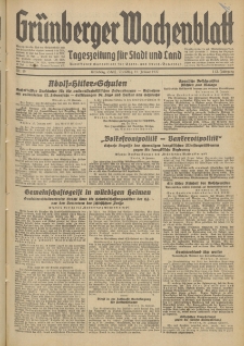 Grünberger Wochenblatt: Tageszeitung für Stadt und Land, No. 15. (19. Januar 1937)