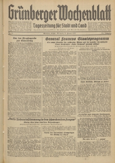 Grünberger Wochenblatt: Tageszeitung für Stadt und Land, No. 16. (20. Januar 1937)