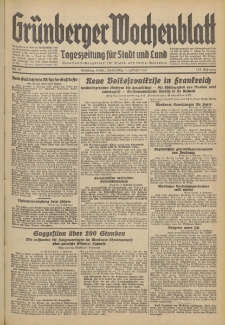 Grünberger Wochenblatt: Tageszeitung für Stadt und Land, No. 29. (4. Februar 1937)
