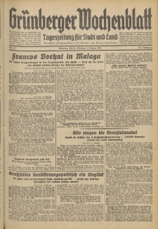 Grünberger Wochenblatt: Tageszeitung für Stadt und Land, No. 32. (8. Februar 1937)