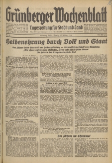 Grünberger Wochenblatt: Tageszeitung für Stadt und Land, No. 44. (22. Februar 1937)