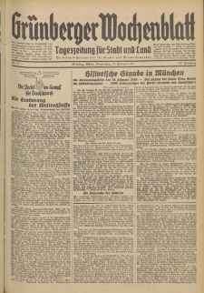 Grünberger Wochenblatt: Tageszeitung für Stadt und Land, No. 47. (25. Februar 1937)